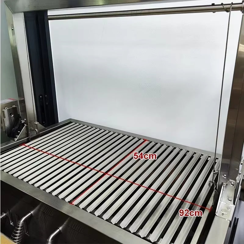 Thickened Large Outdoor BBQ Grill, Villa Courtyard BBQ Stand, American BBQ, Large Gathering Meat Roasting Furnace