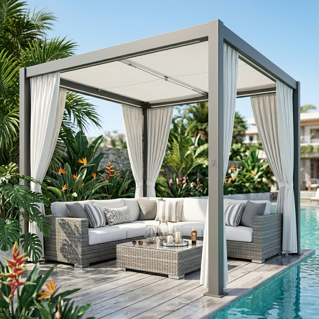 Azure Breeze Garden Retreat Cabana